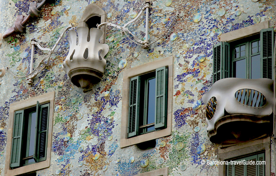 Casa Batllo by Gaudi in Barcelona