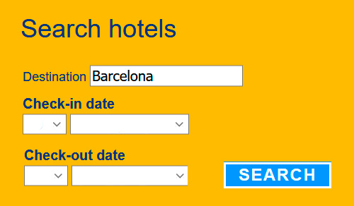 Search available hotels in Barcelona