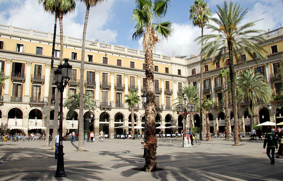 Plaça Reial in Barcelona